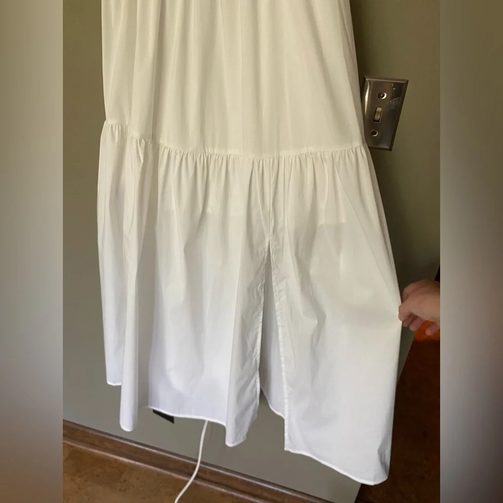 NWT ASTR THE LABEL White Smocked Ruffle Tiered Bustier Midi Maxi Dress Size XL - Picture 8 of 9